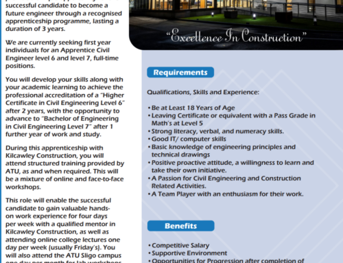 Civil Engineering Apprenticeship Kilcawley Construction